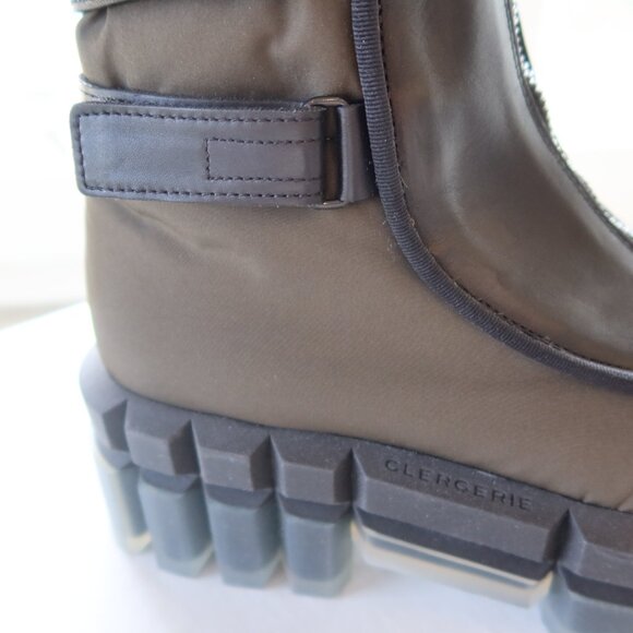 NWT Clergerie Paris Gong Boot Puffy Mos and Black Leaather S 8 1/2 (8) - Picture 2 of 6